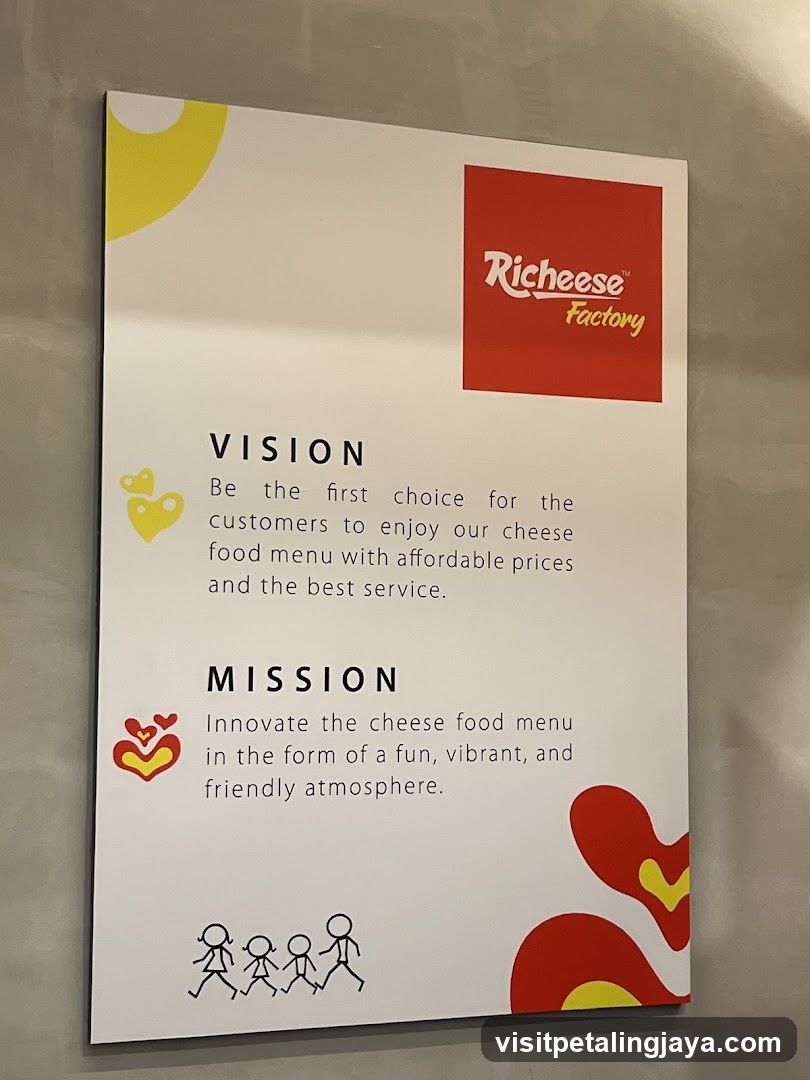 Richese Factory Vision and Mission Board