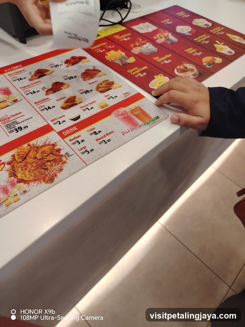 Restaurant Menu Display