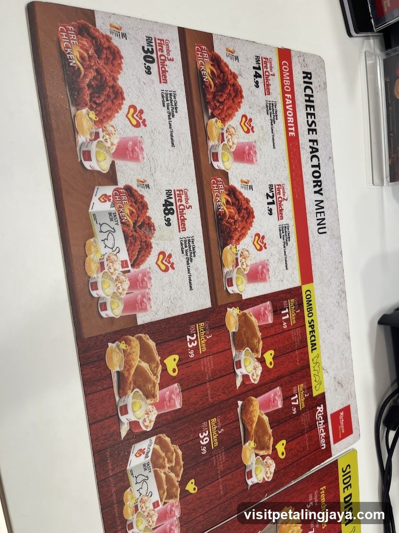 Richese Factory Menu