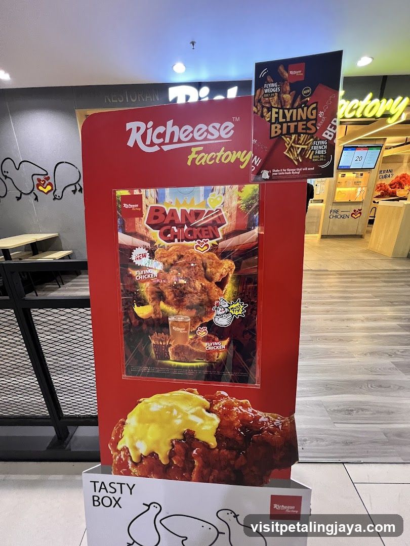 Richese Factory promotional display