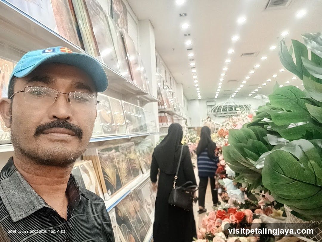 Interior of a floral or decorative goods store