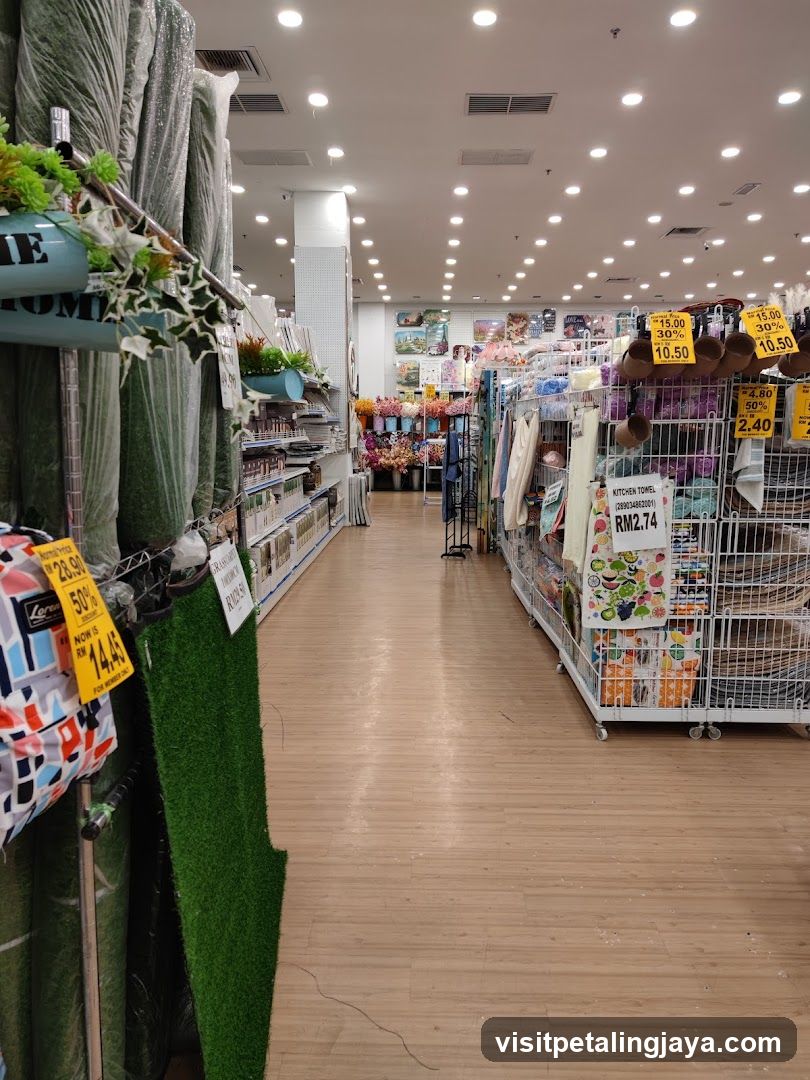 Interior of a retail store