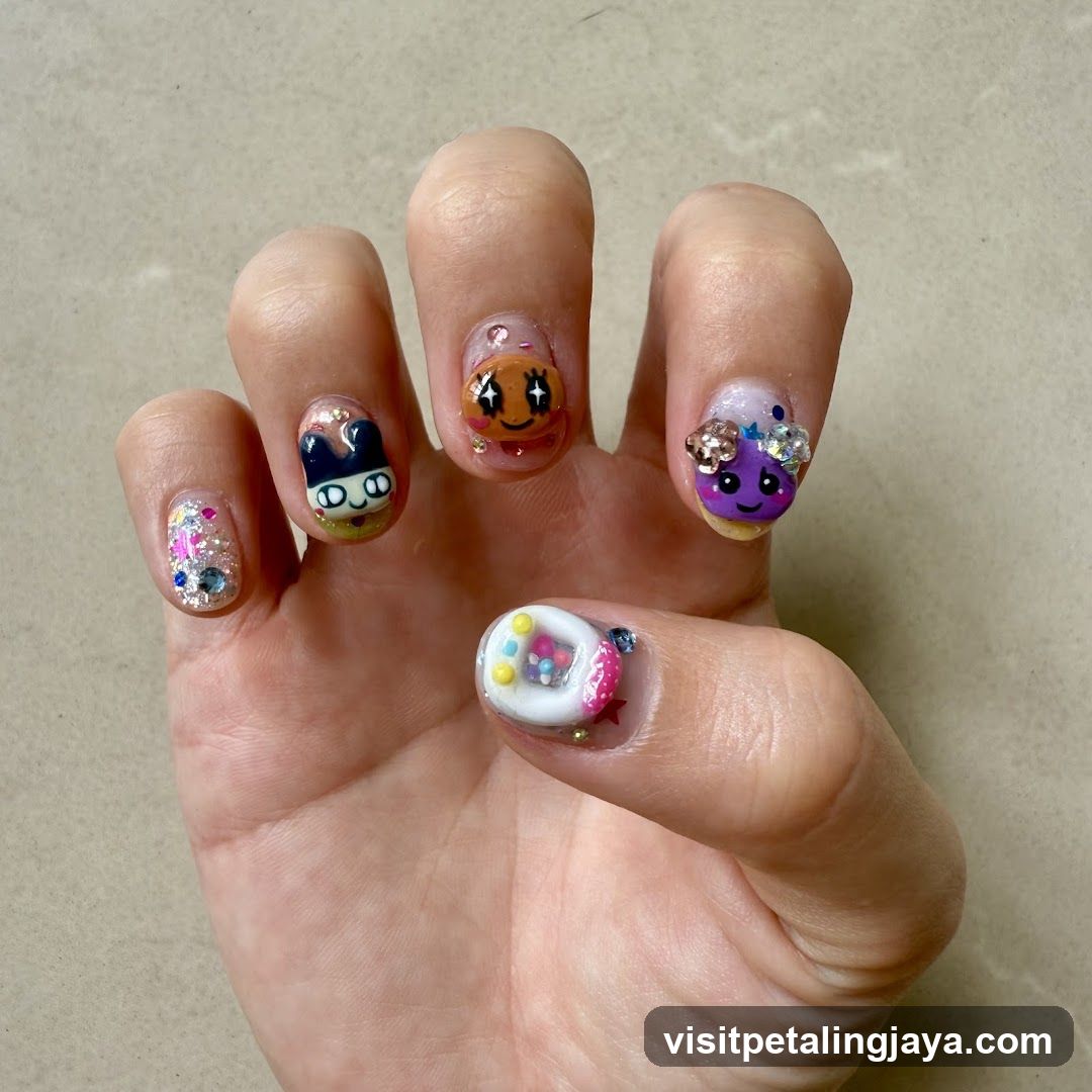 Nail Art with Cartoon Characters