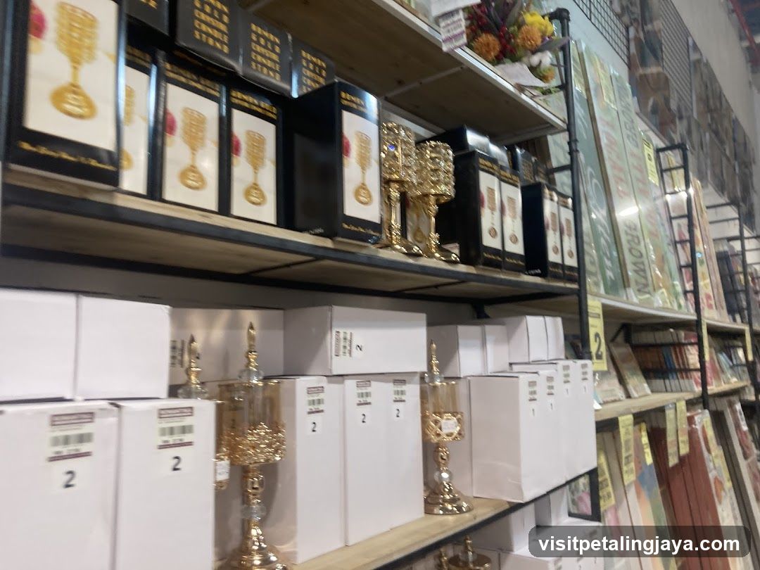 Home Decor Items on Shelves