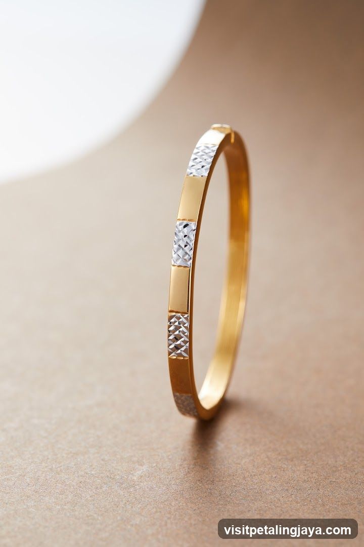 Gold and Silver Bangle