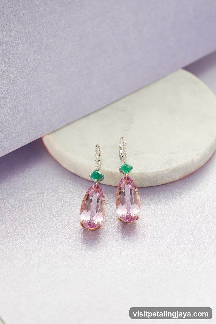Diamond and Emerald Earrings