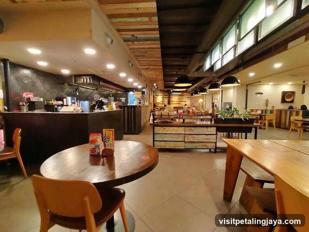 Interior of a modern cafe or restaurant