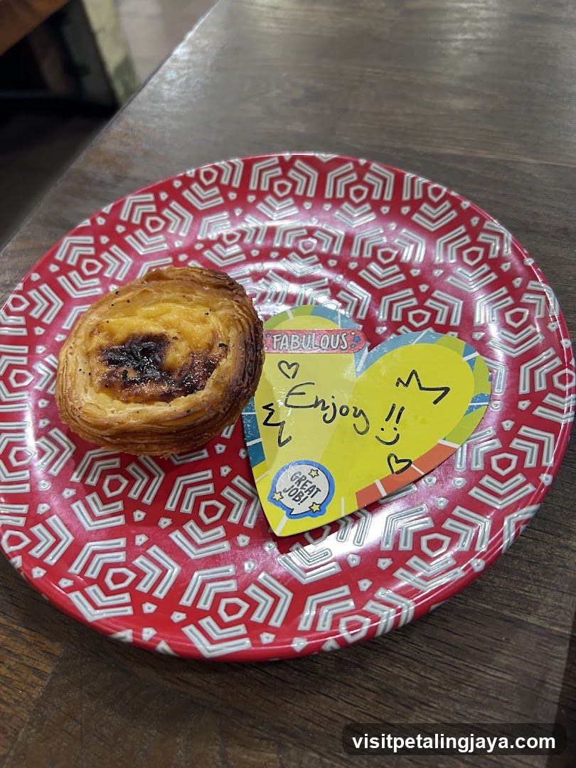 Baked Pastry on Patterned Plate