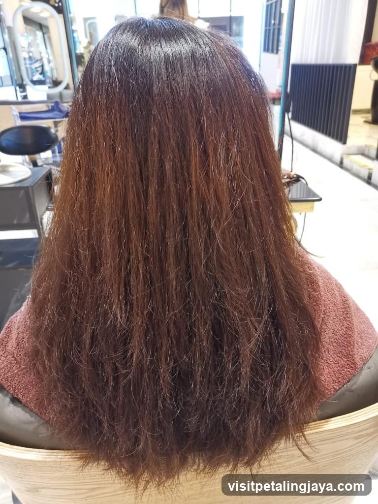 Woman's Hair in Salon