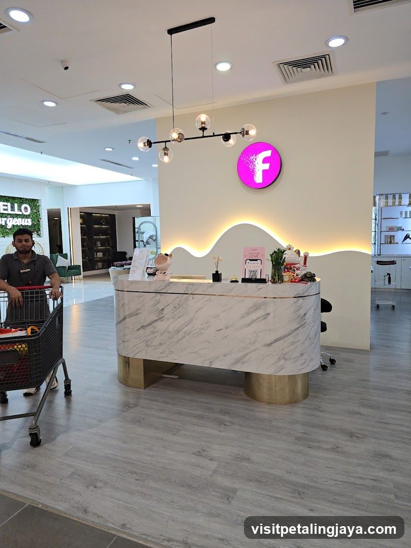 Salon Reception Area