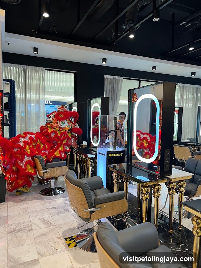 Hair Salon with Lion Dance