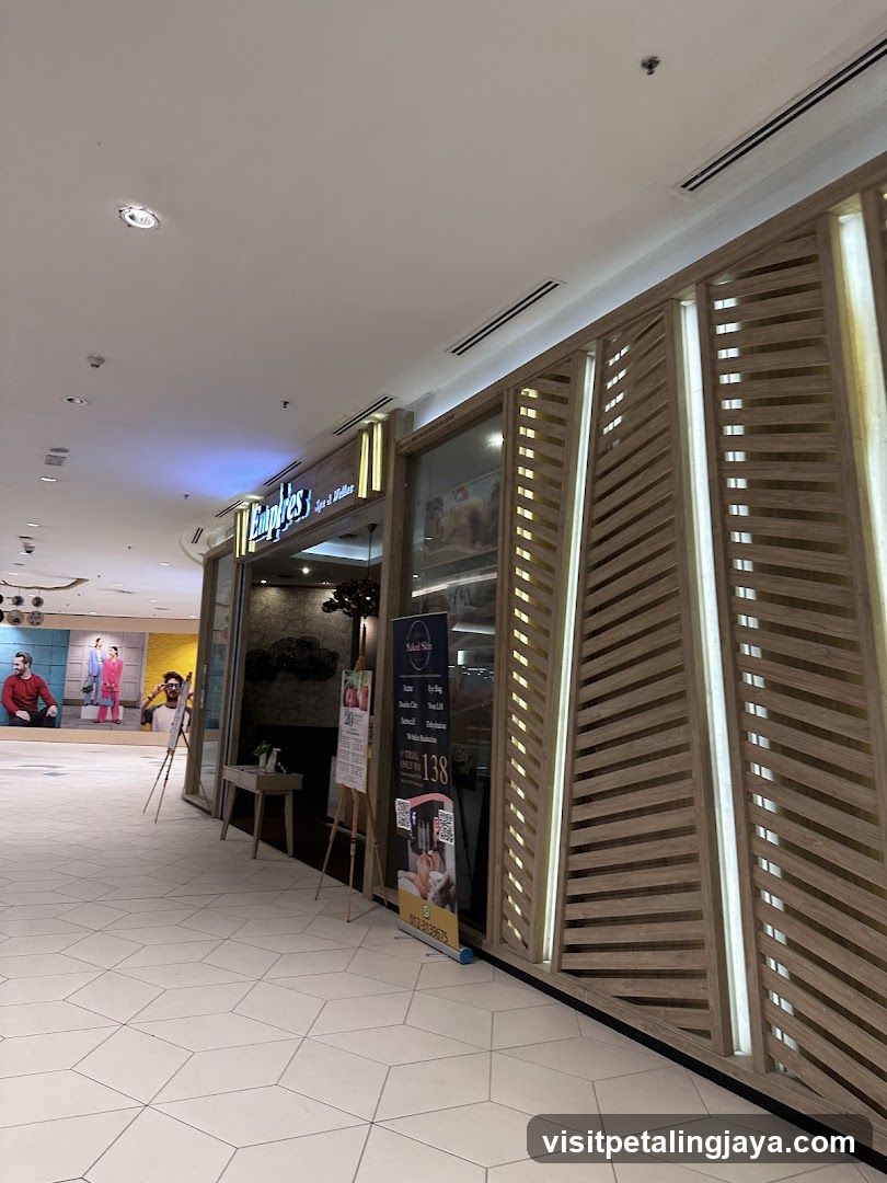 Shopping Mall Interior with Storefronts and Displays
