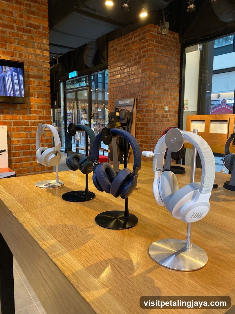 Headphones Display in Store