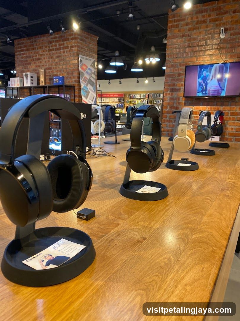 Headphones Display in Store
