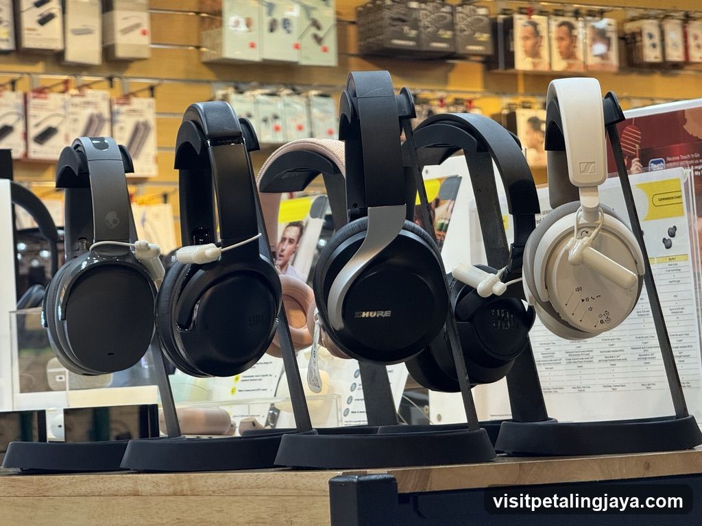 Headphones Display in Store