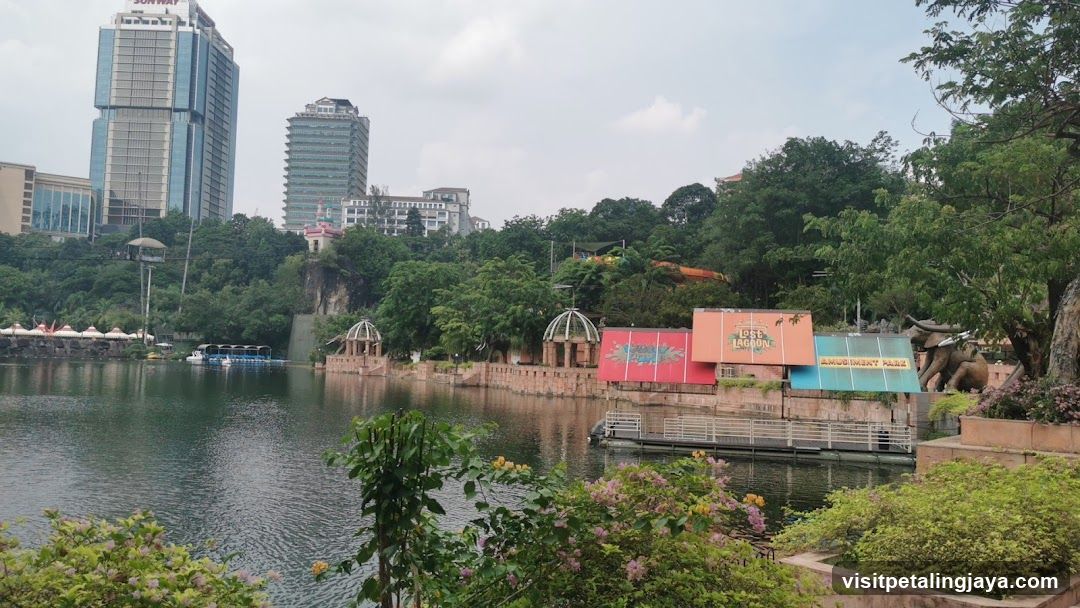 Amusement Park by the Lake