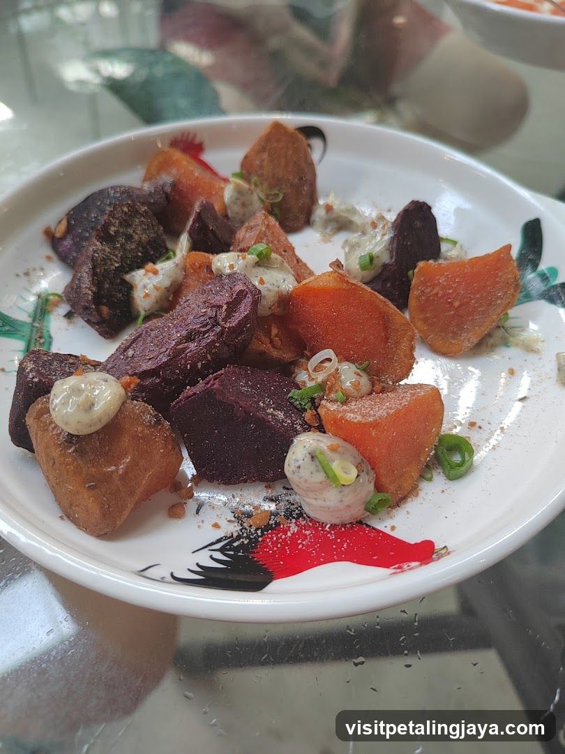 Roasted Root Vegetables with Dip