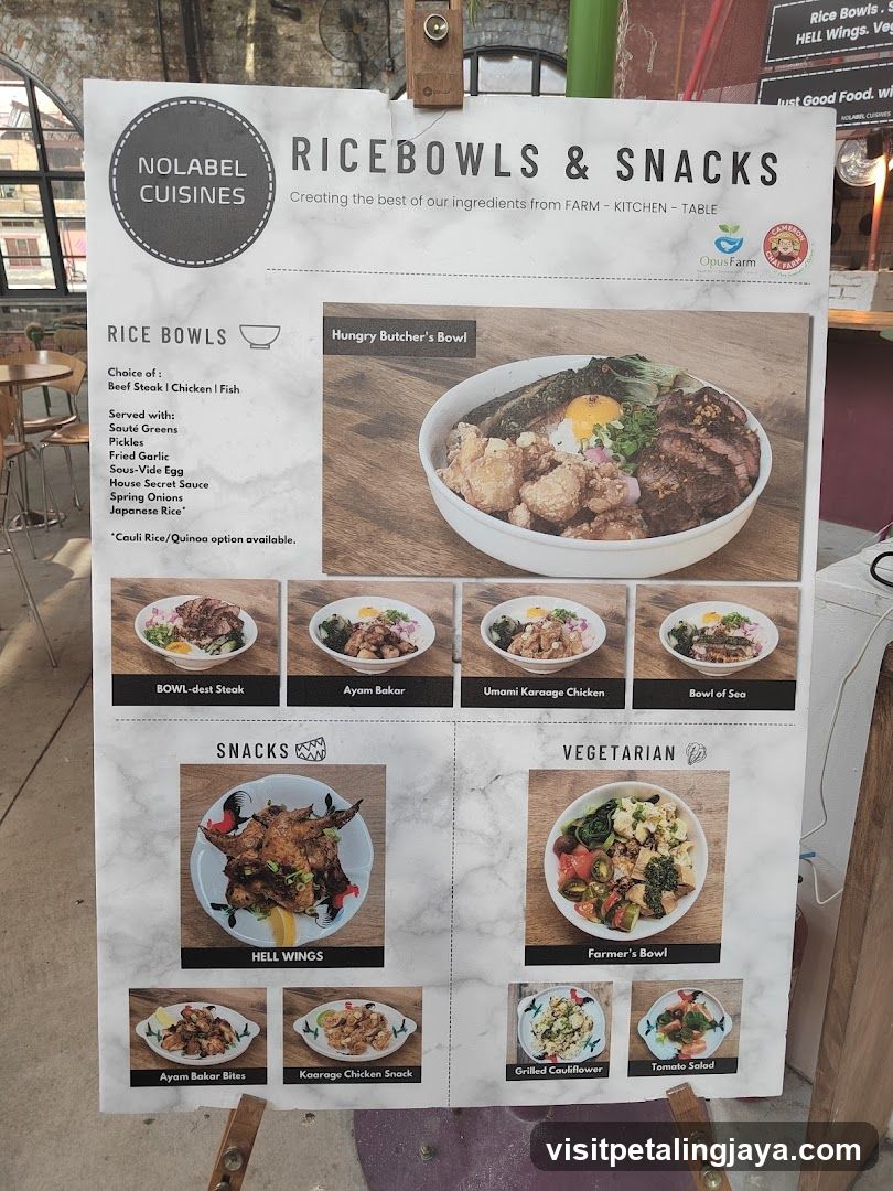 NOLABEL CUISINES RICEBOWLS & SNACKS