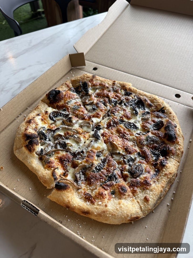 Mushroom Pizza in a Box