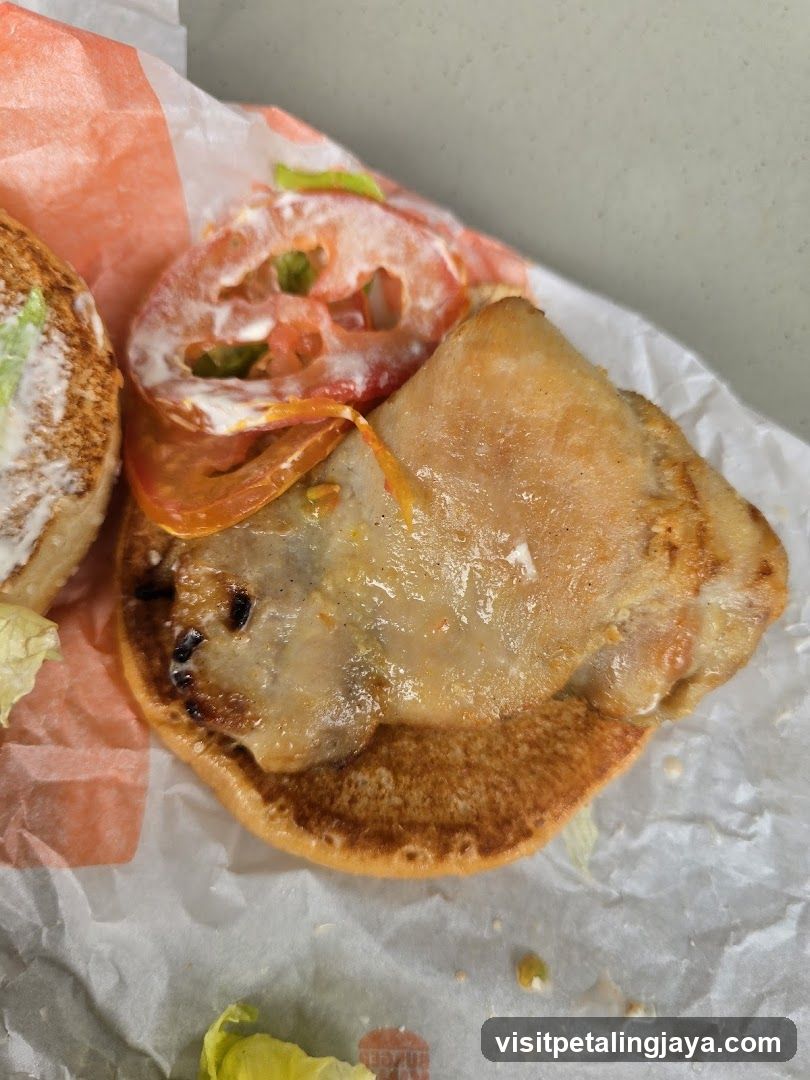Burger with Chicken Patty