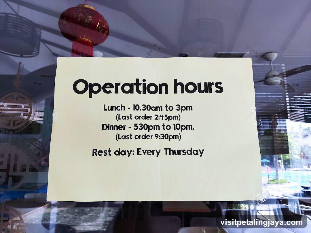 Operation Hours Sign