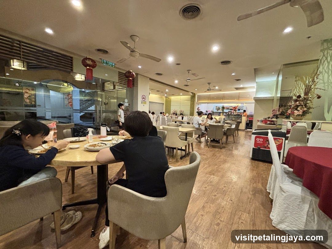 Restaurant Interior with Diners