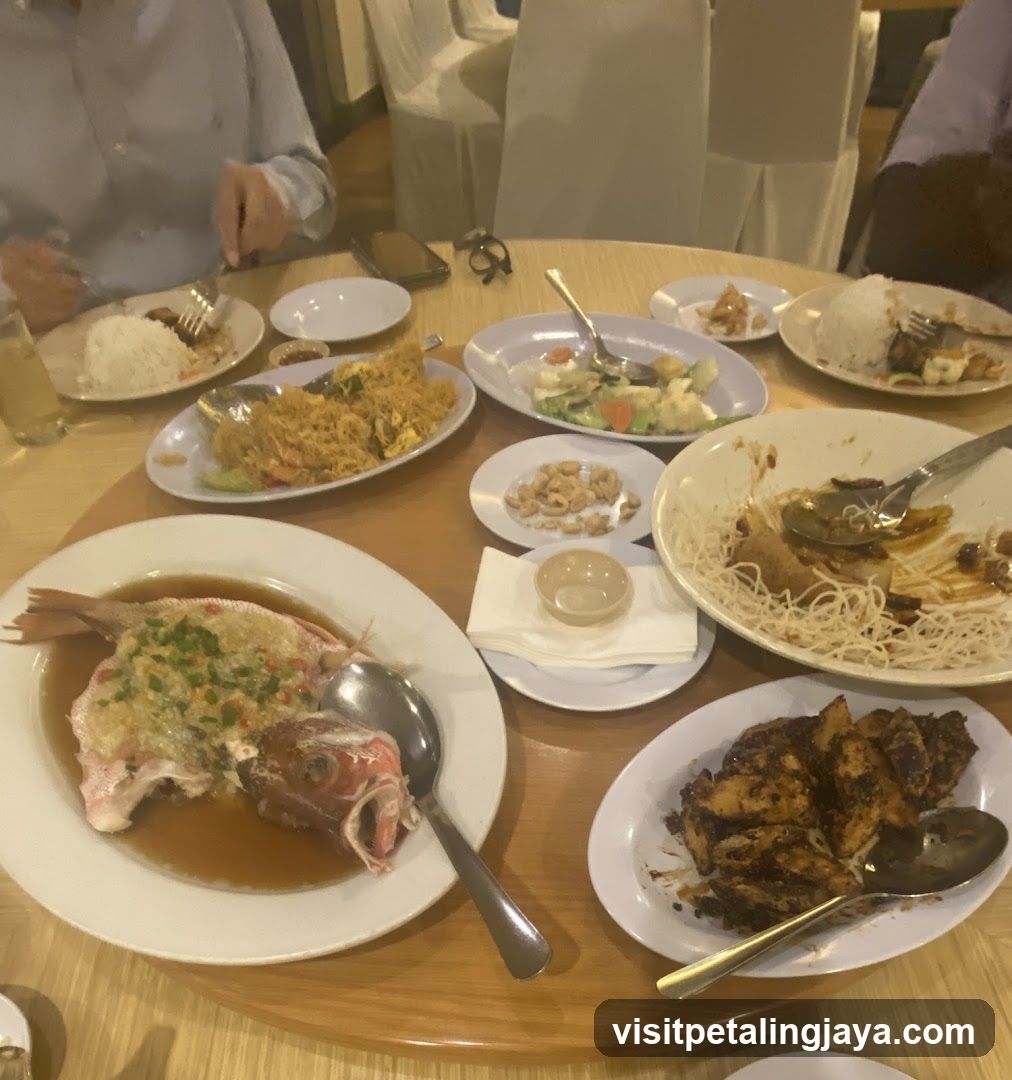 Table with various dishes