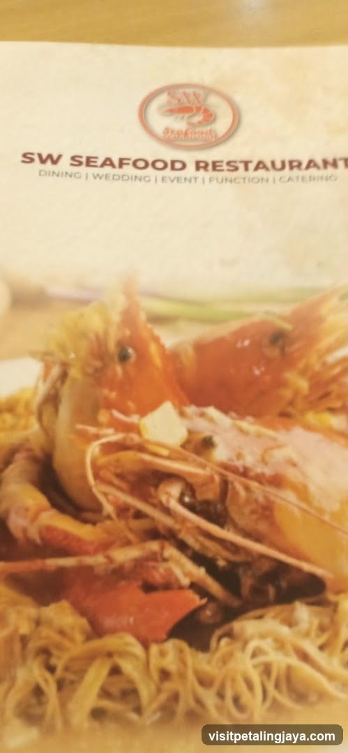 SW Seafood Restaurant Menu