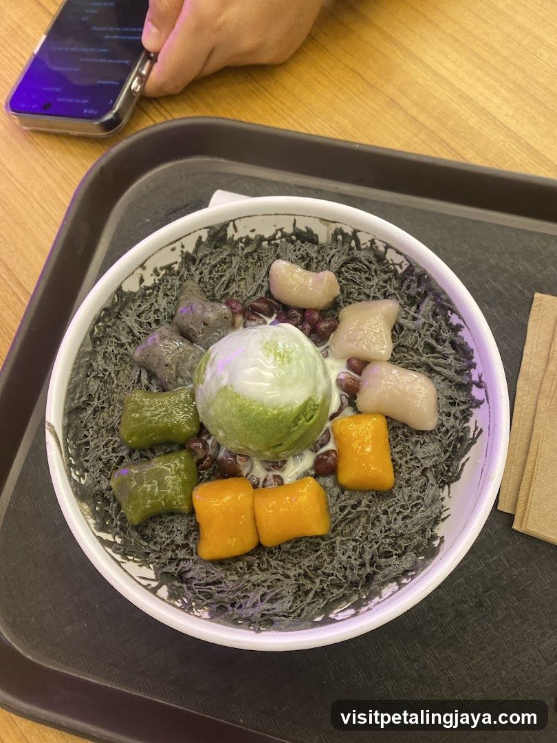 Dessert with Ice Cream and Toppings