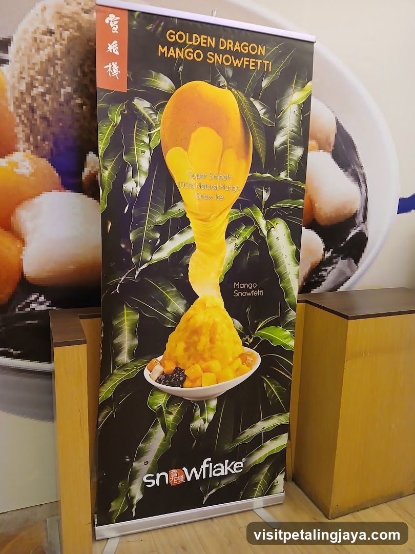 Mango Snowfetti Advertisement