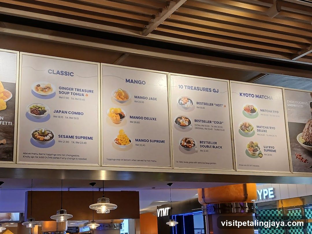 Dessert Menu