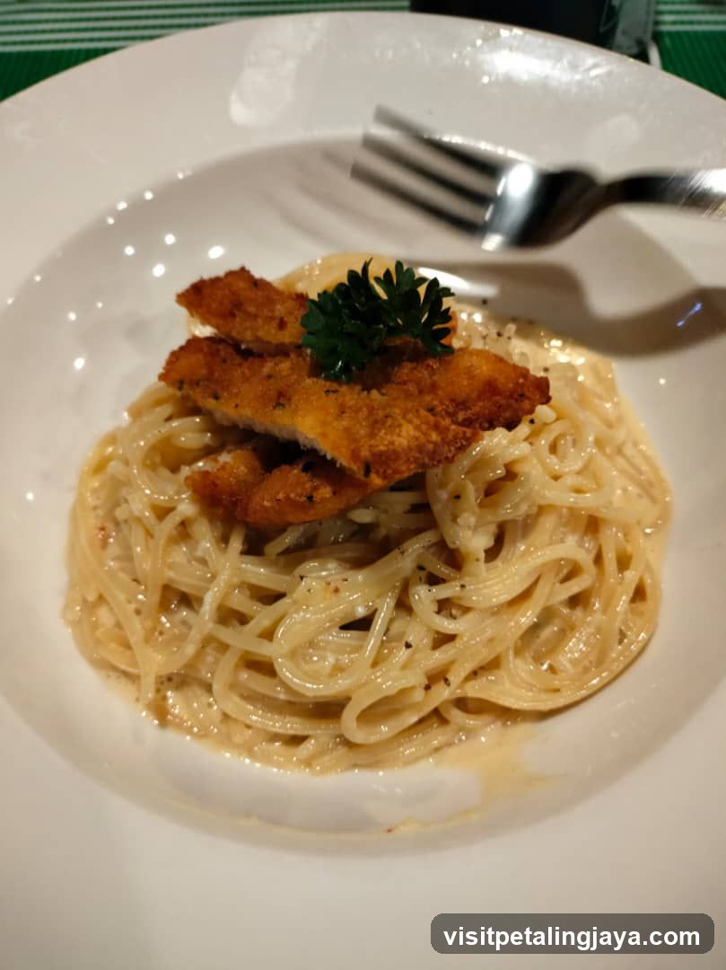 Spaghetti with Chicken Strips