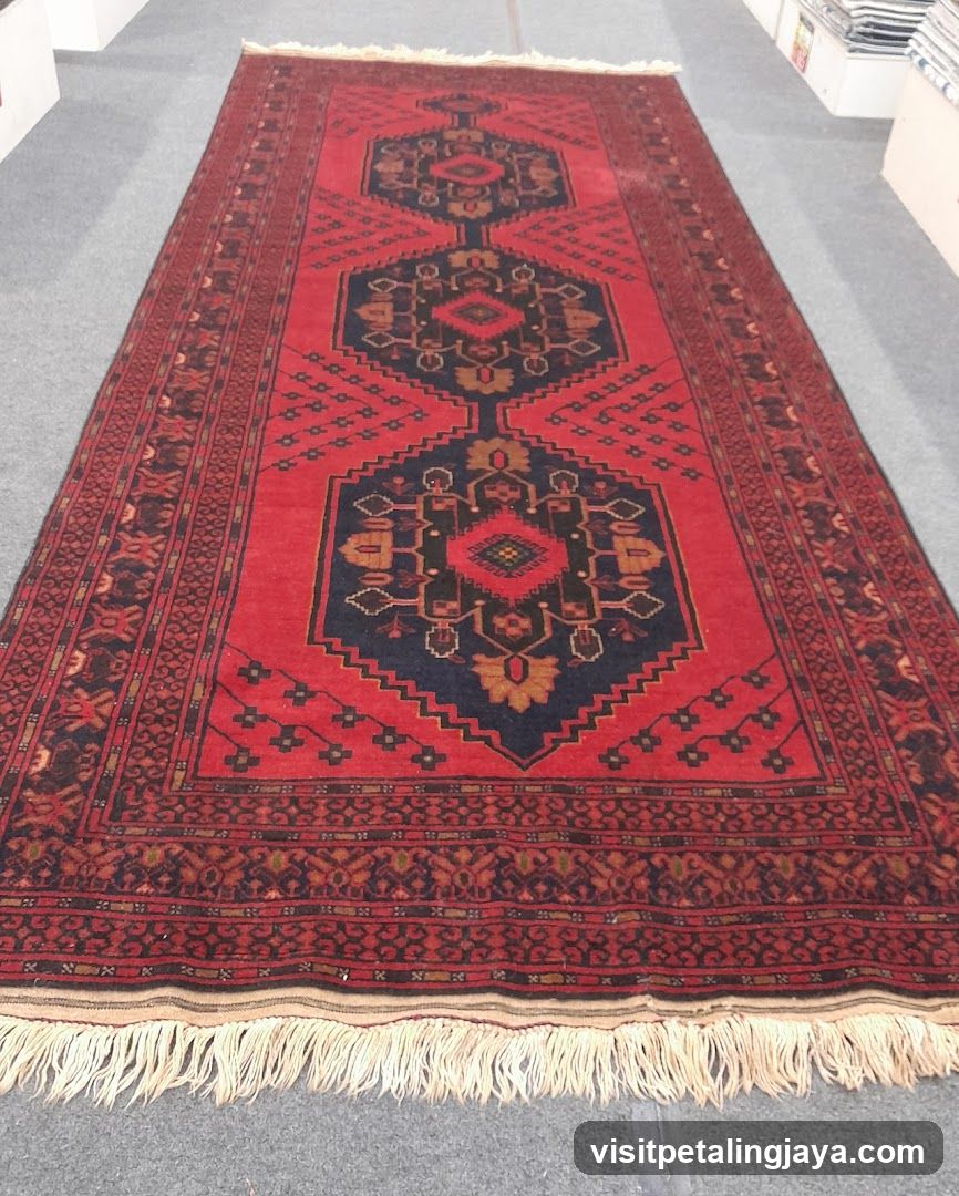 Red and Blue Oriental Rug
