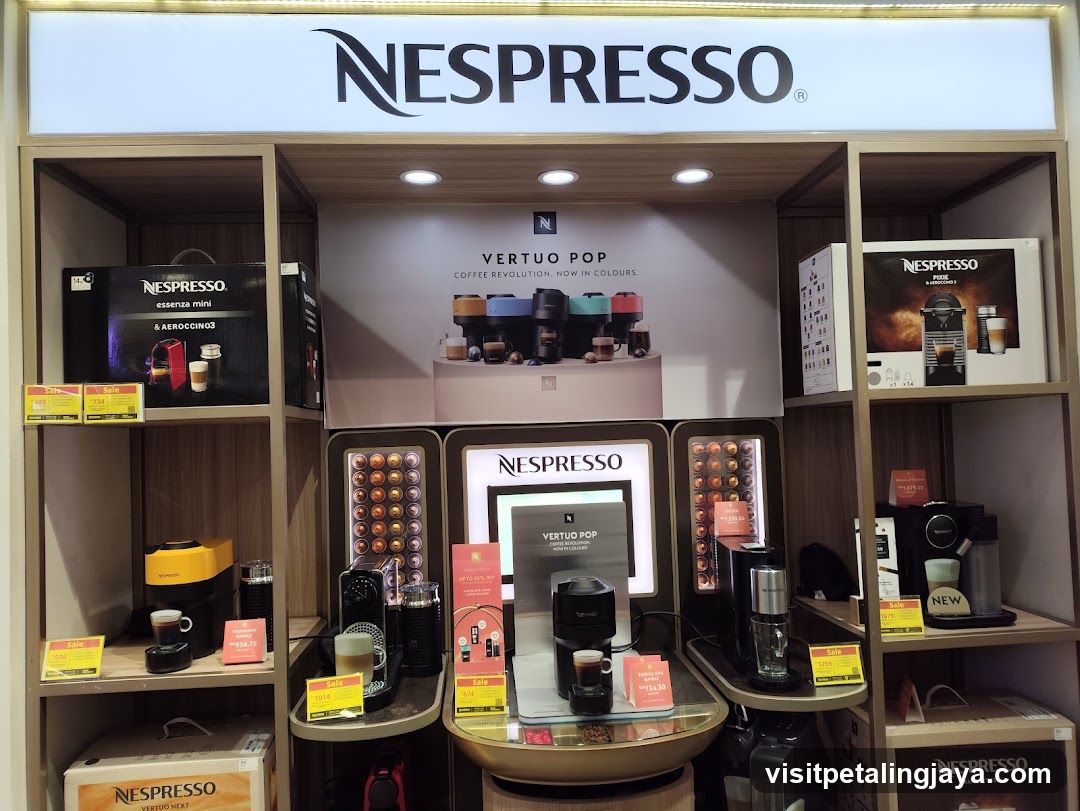 Nespresso Coffee Machines and Accessories Display