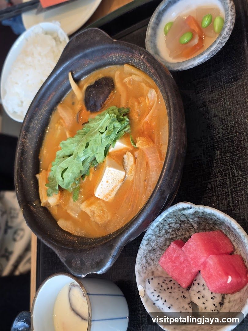 Korean Stew with Side Dishes