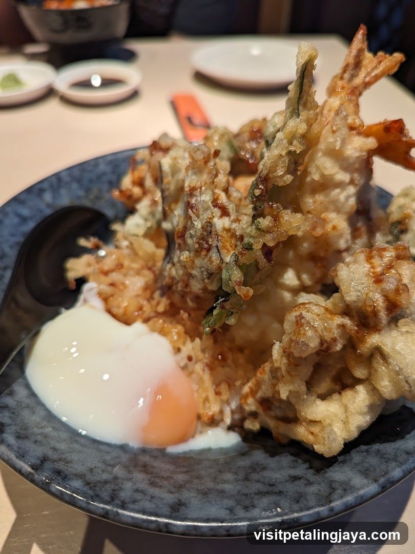 Tempura Rice Bowl with Soft-Boiled Egg