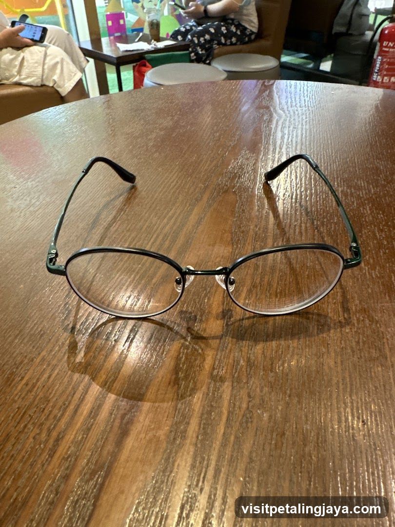 Eyeglasses on a Wooden Table