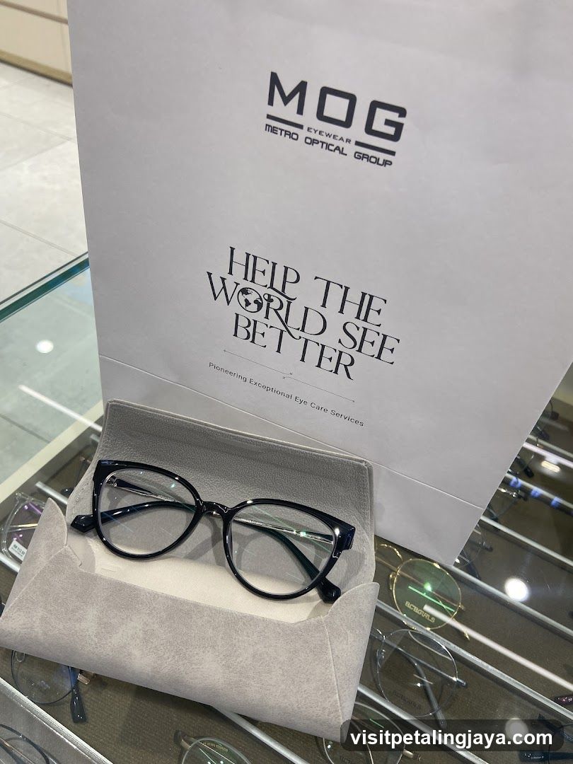 Eyeglasses and Shopping Bag