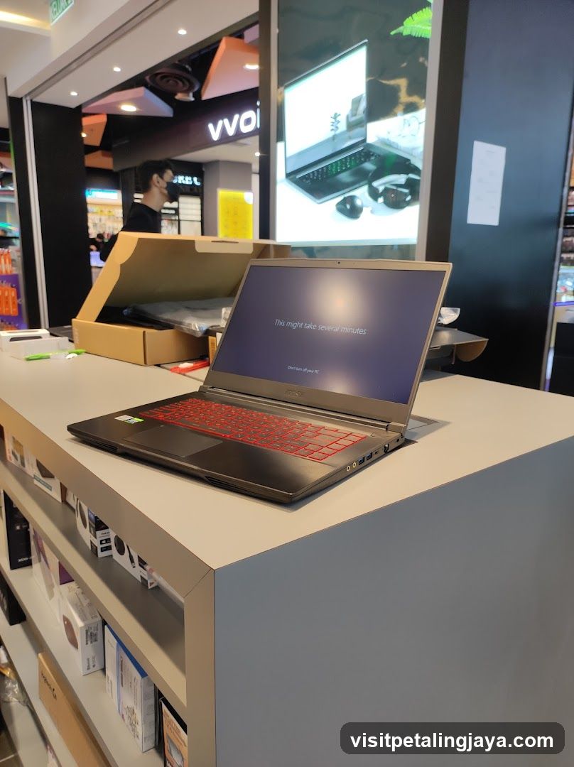 Laptop on Display