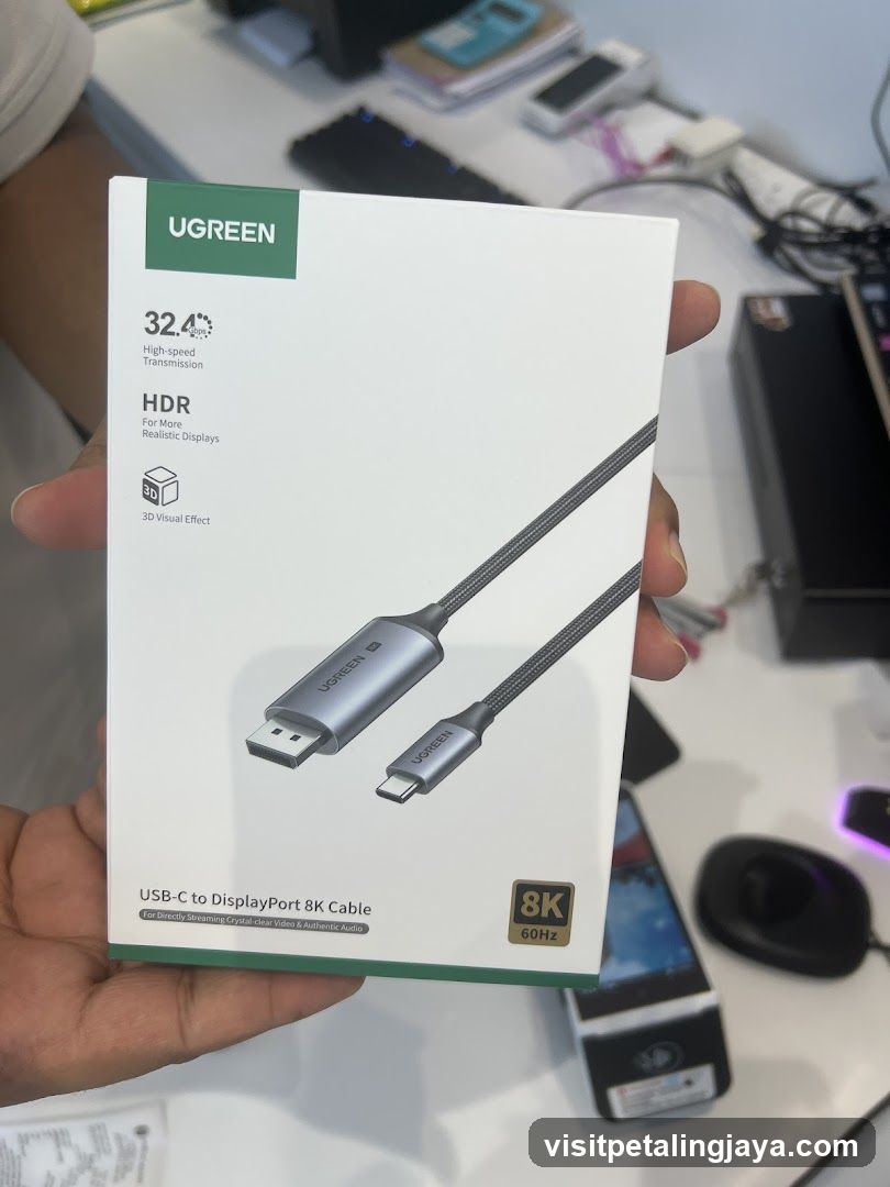 UGREEN USB-C to DisplayPort 8K Cable