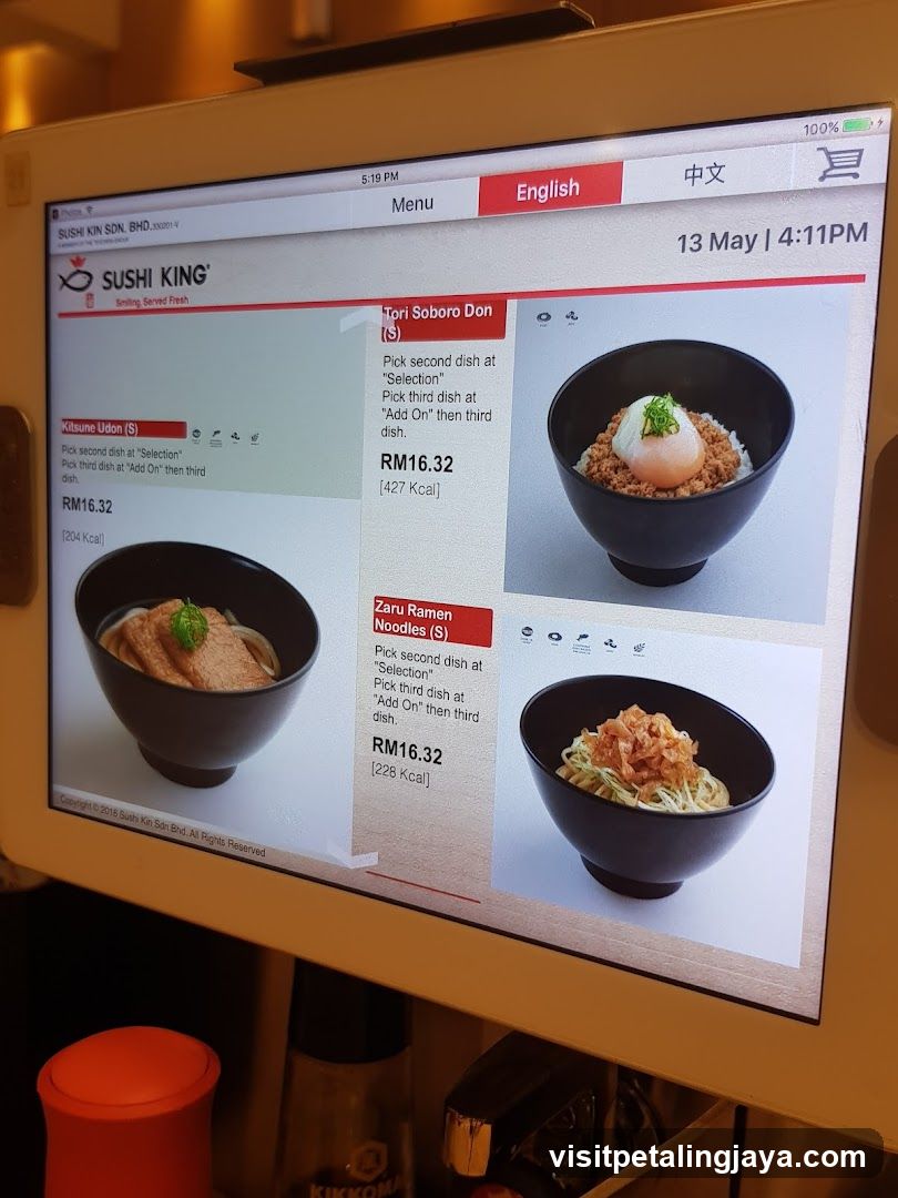 Sushi King Menu