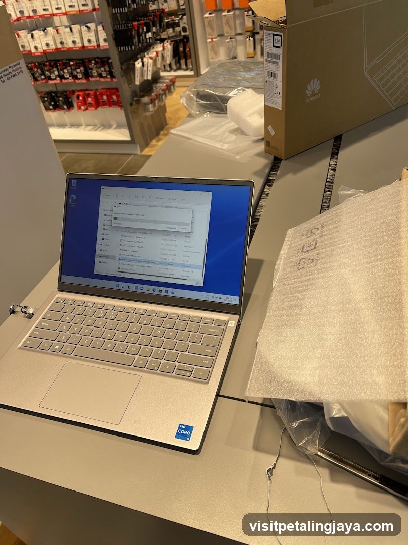 Laptop and Electronics Store Display