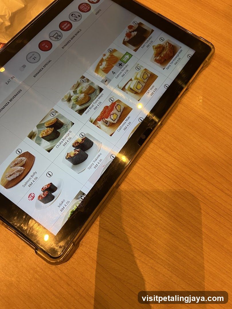 Bonanza Special Menu