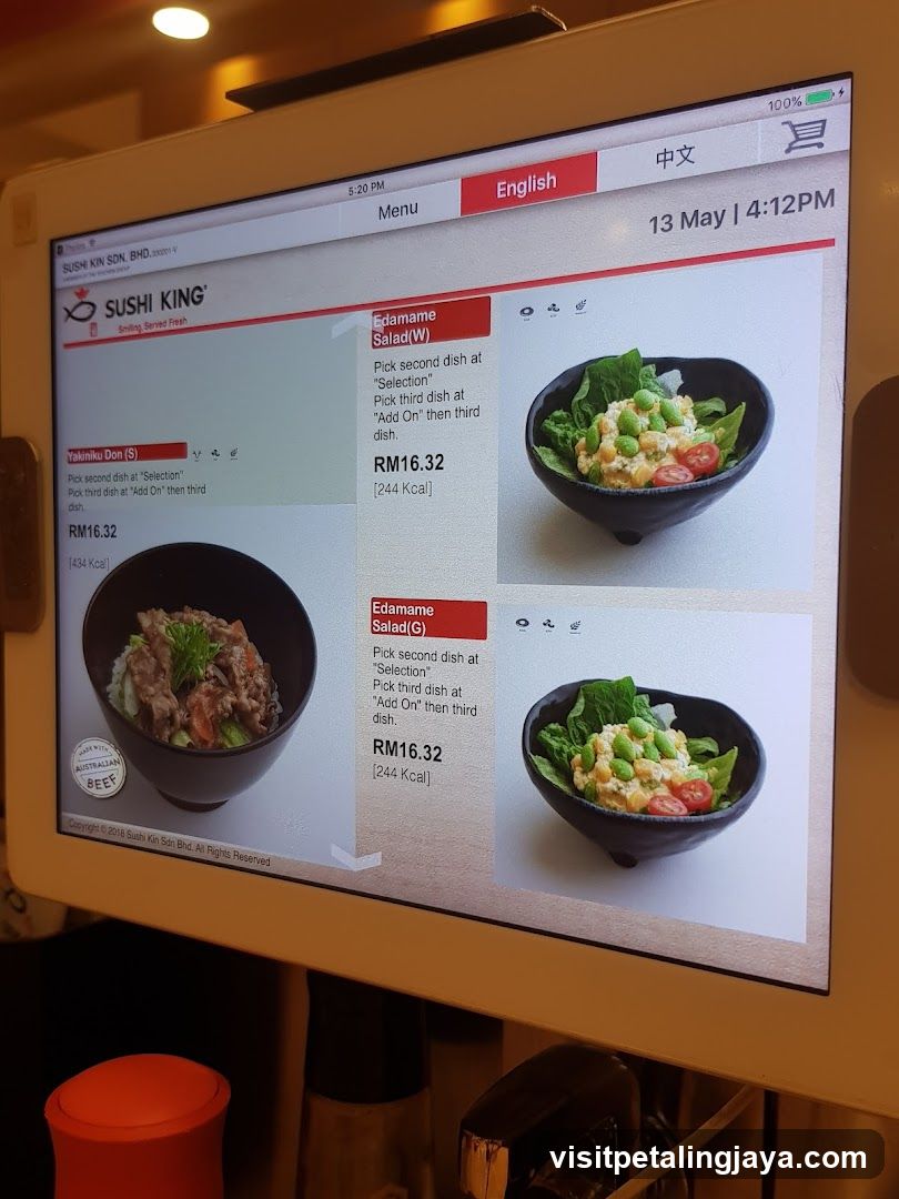 Sushi King Menu