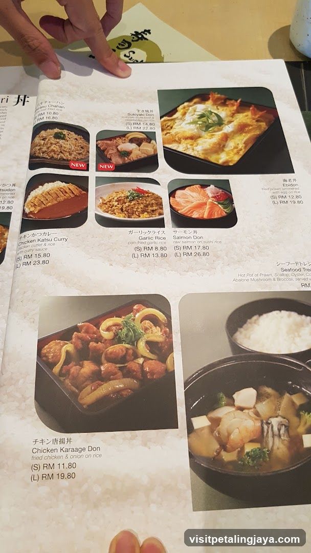 Japanese Food Menu