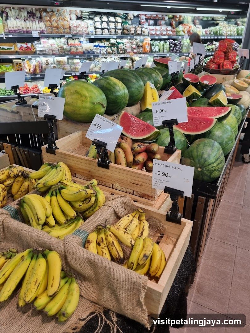 Fruit Display in a Supermarket