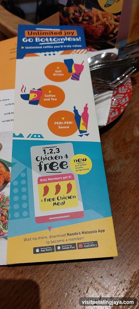 Nando's Bottomless Refills and Loyalty Program