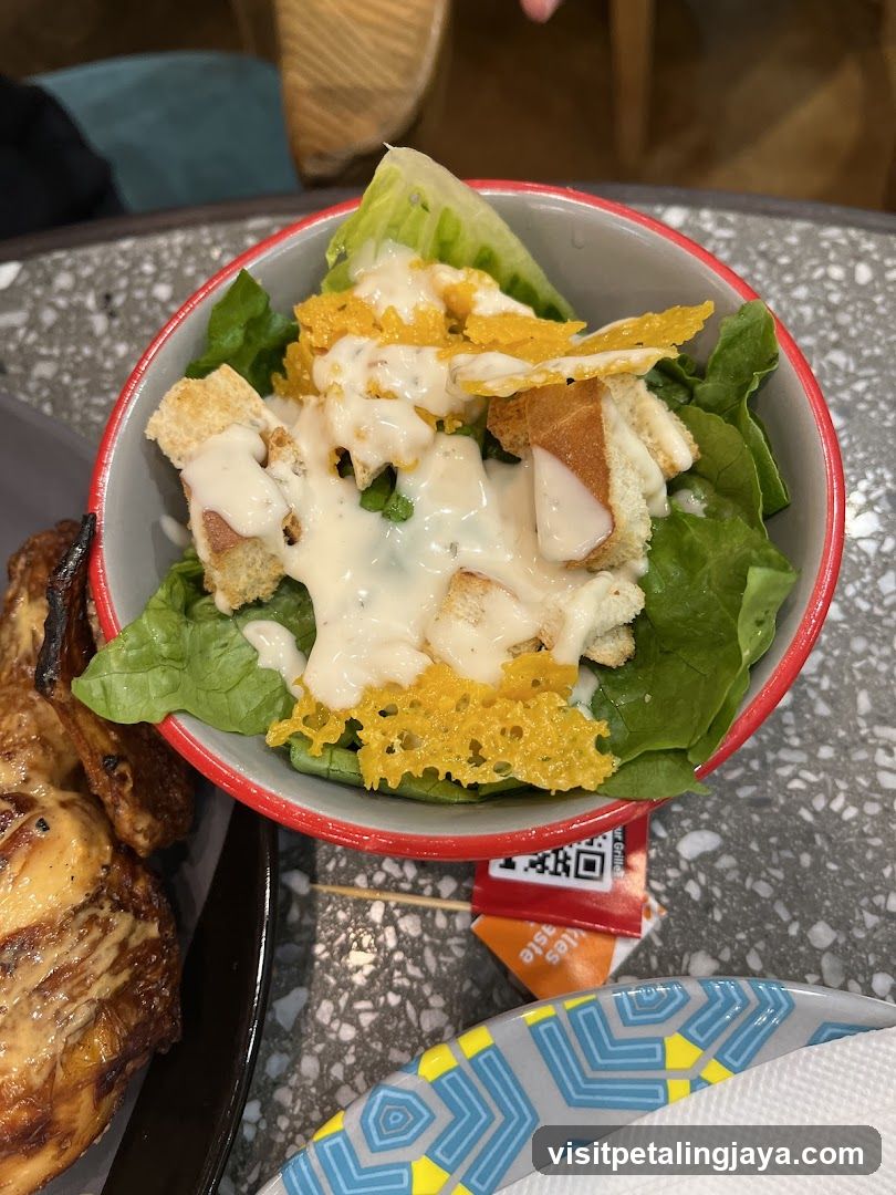 Caesar Salad and Grilled Chicken