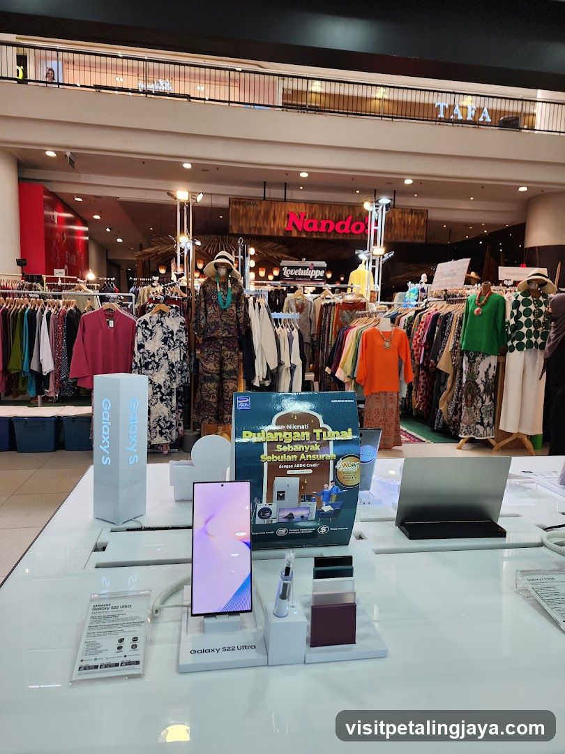 Retail Display with Clothing and Electronics
