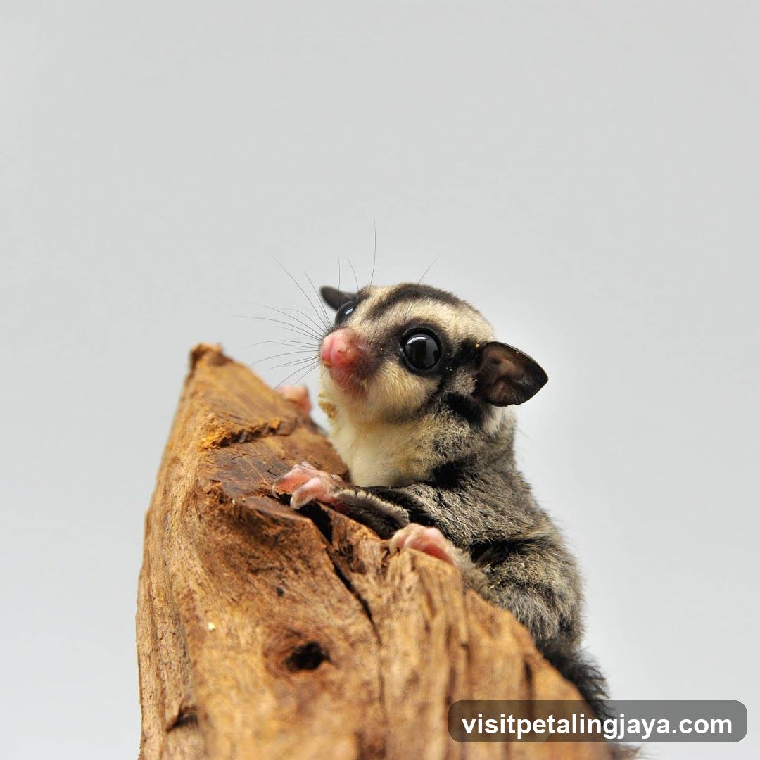 Sugar Glider on Wood